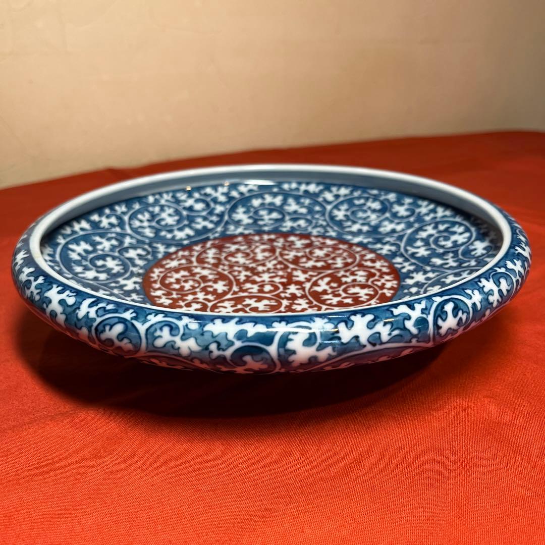 亮秀窯「蛸唐草大皿」