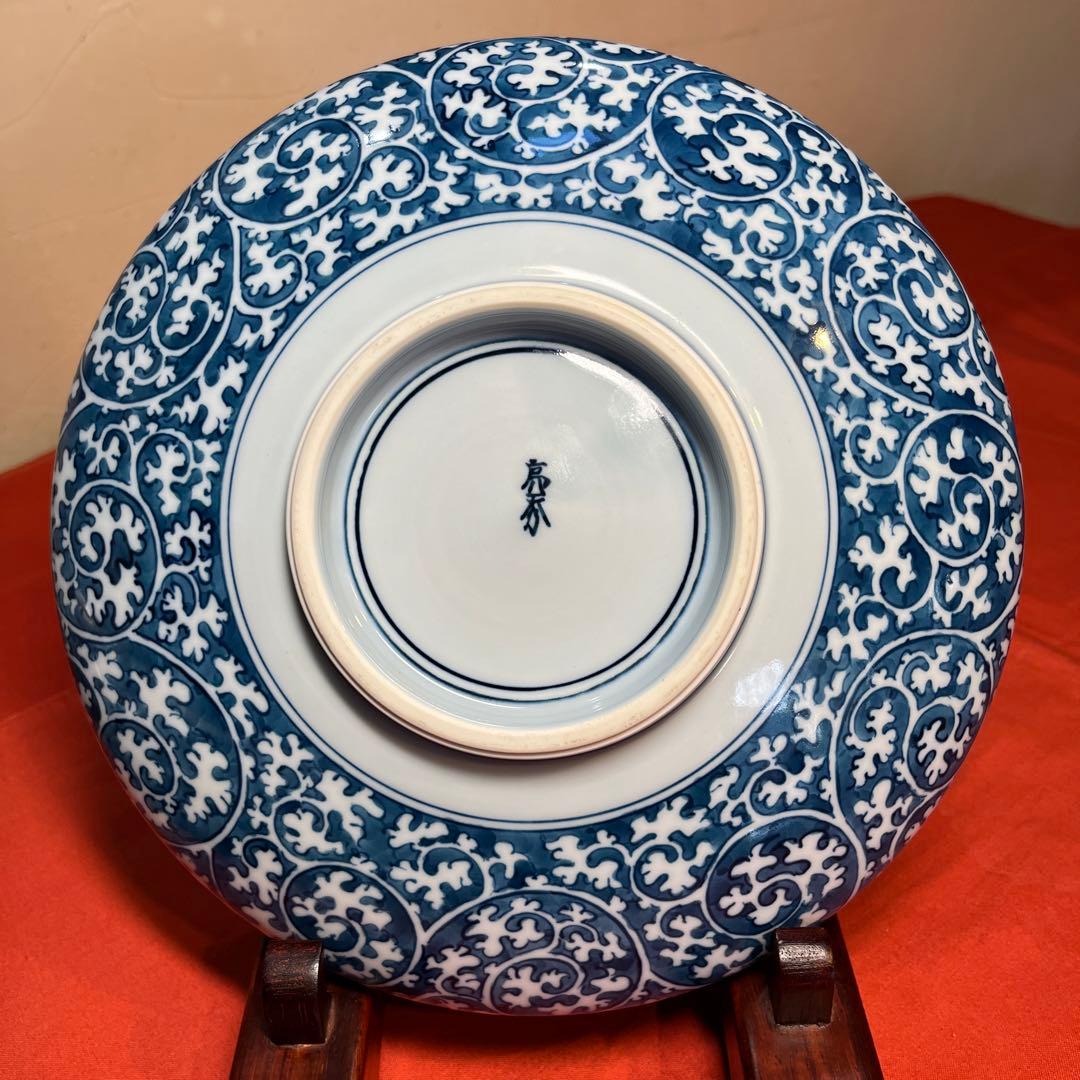 亮秀窯「蛸唐草大皿」