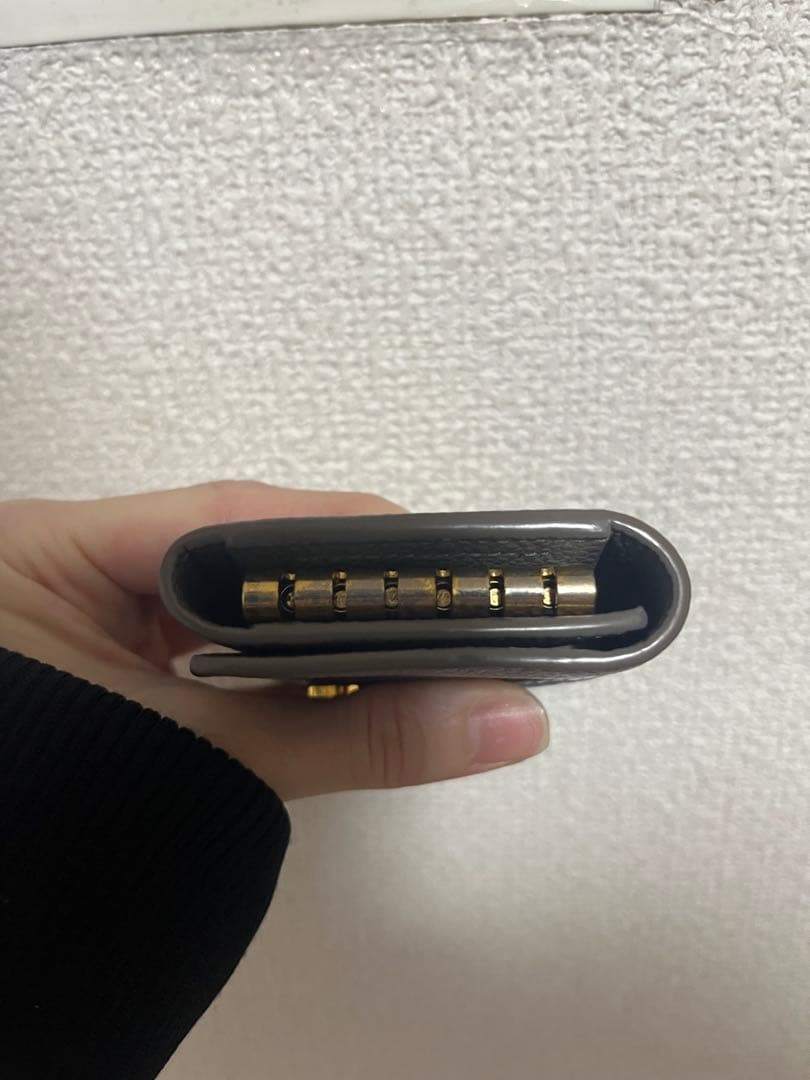 Saint Laurent グレー レザー キーケース