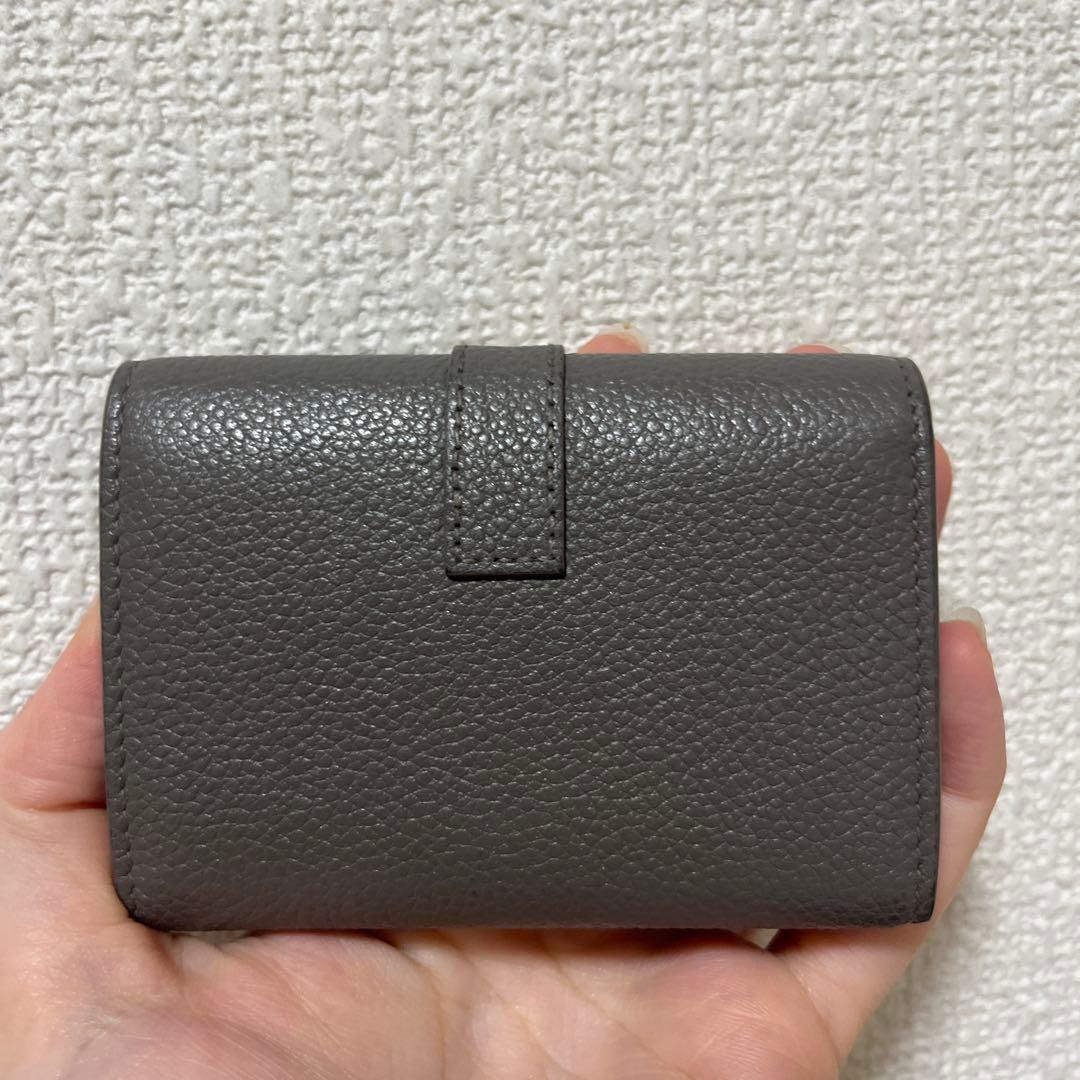 Saint Laurent グレー レザー キーケース