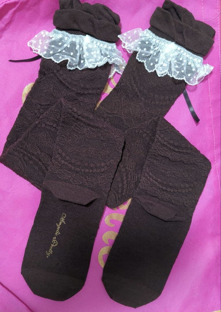 Angelic pretty ホイップジャガードオーバーニー ブラウン