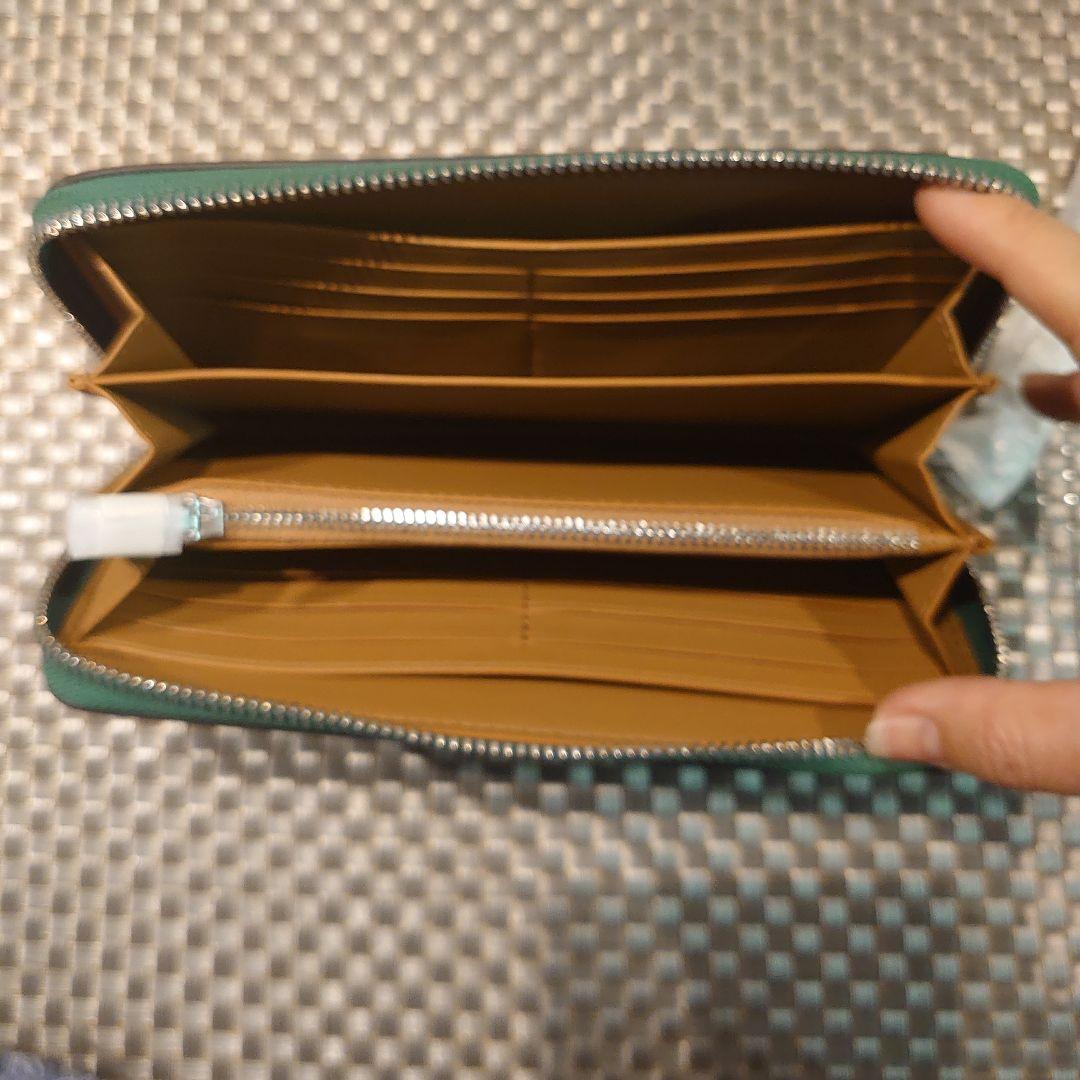 値下げしました　COACH　長財布　グリーン