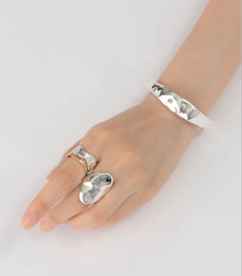 アガット　バングル　シルバー　silver spoon 美品