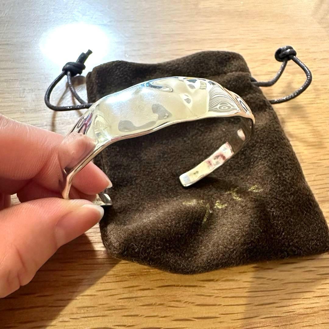 アガット　バングル　シルバー　silver spoon 美品