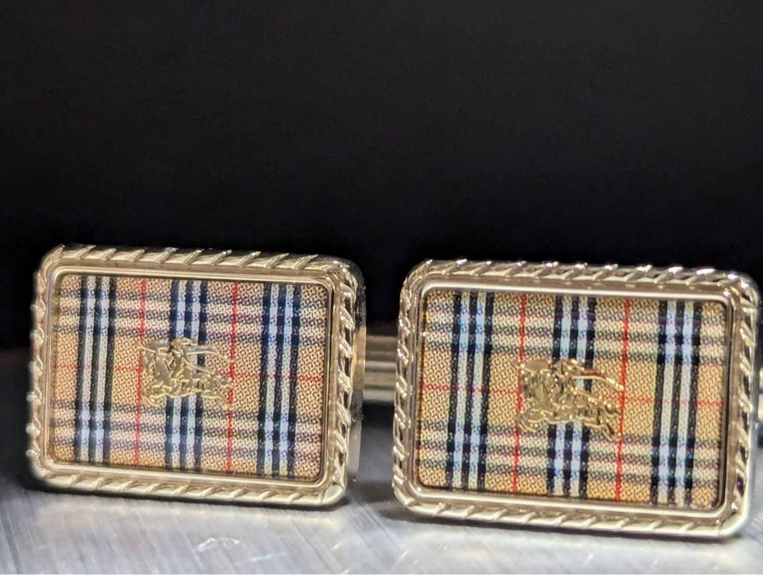 BURBERRY カフス　チェック　No.2331
