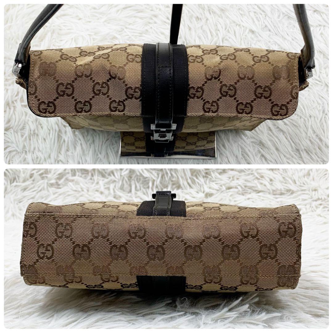 【✨極美品✨】グッチ ワンショルダーバッグ ジャッキー GGキャンバス ベージュ