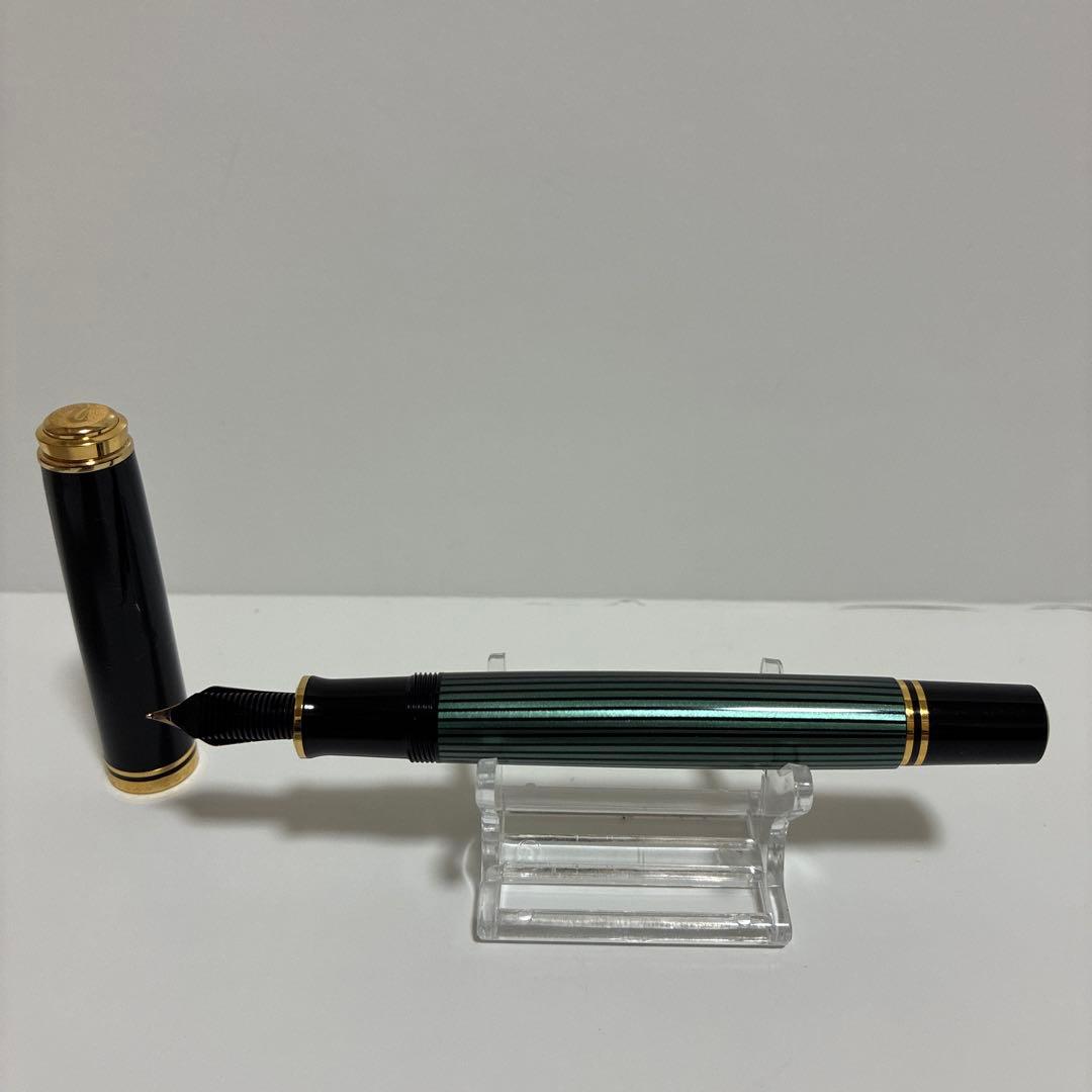 ペリカン 万年筆 スーべレーン M800 EF 緑縞