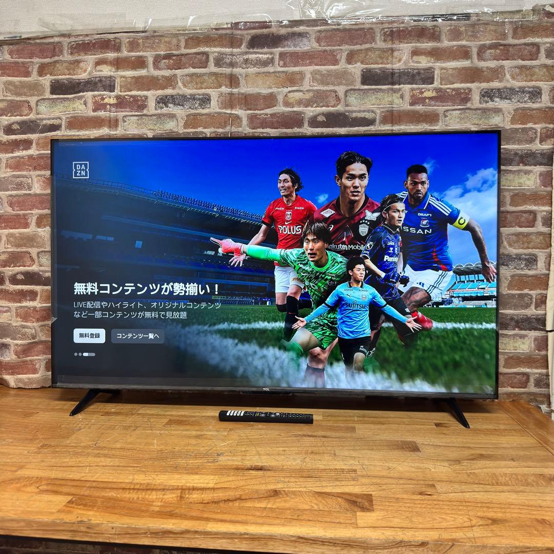 TCL 50V型4K 液晶テレビ スマートテレビ 50P615 動画配信アプリ○