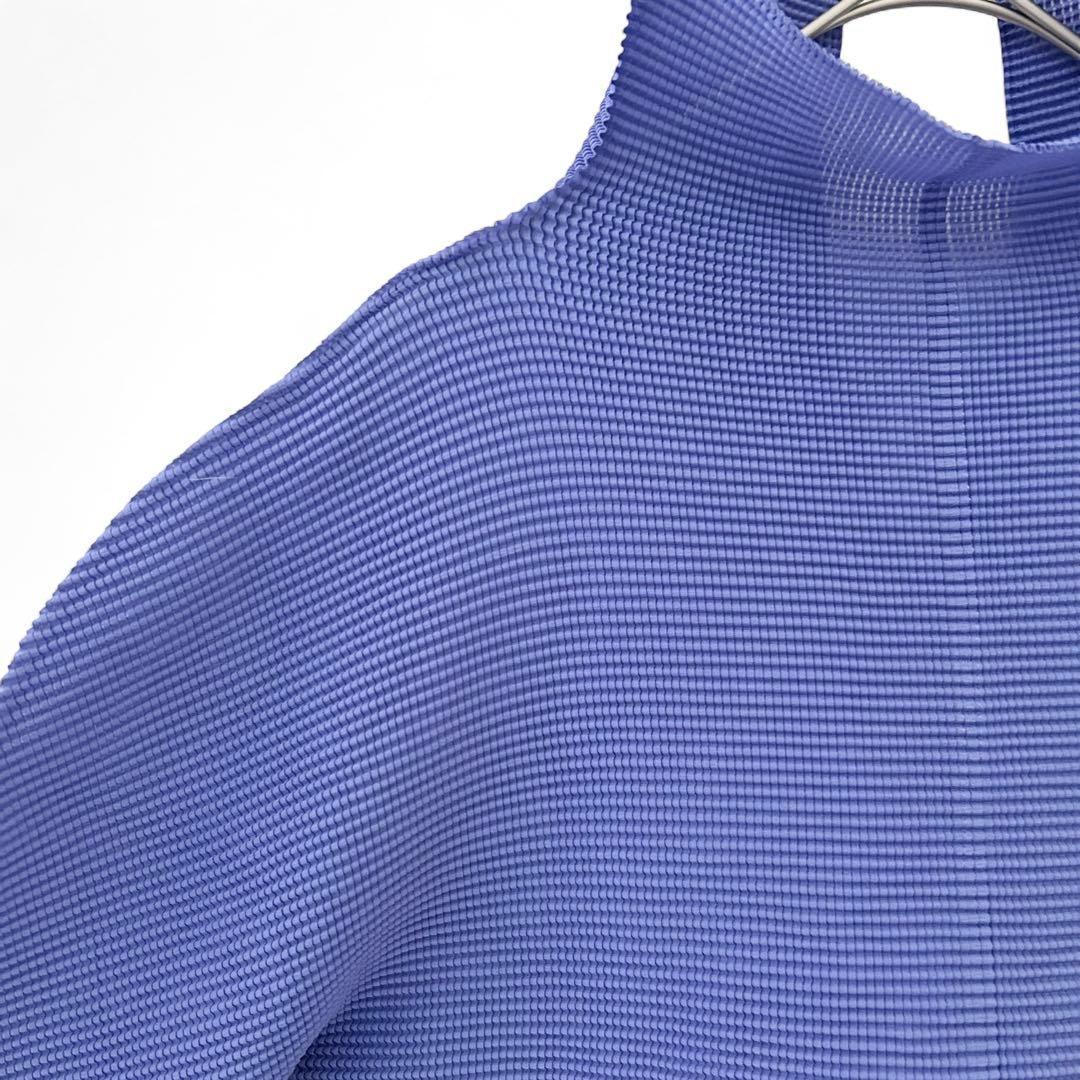 【美品】me ISSEY MIYAKE イッセイミヤケ ハイネック長袖 パープル