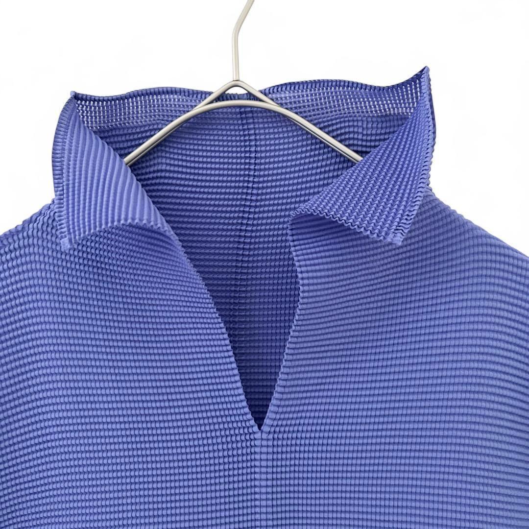 【美品】me ISSEY MIYAKE イッセイミヤケ ハイネック長袖 パープル