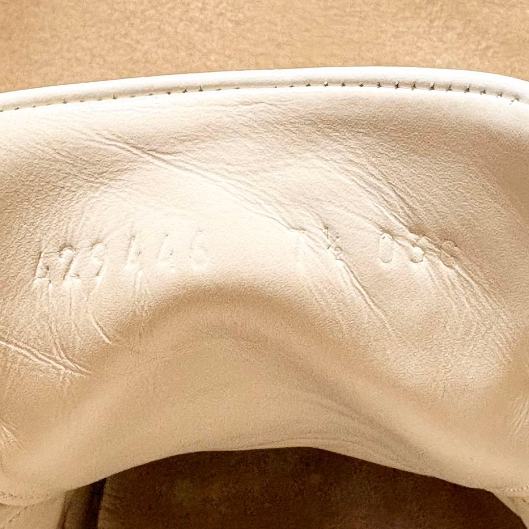 GUCCI ビー シェリーライン ホワイト レザースニーカー SIZE 71/2