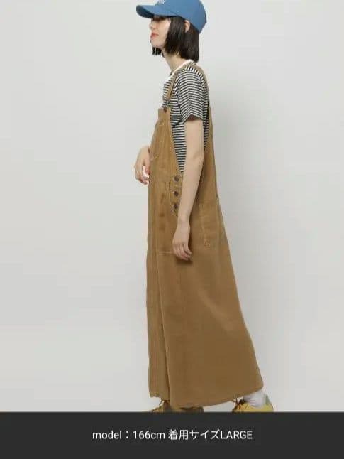 niko and… ニコアンド　FINEリネンステッチジャンパースカート新品完売