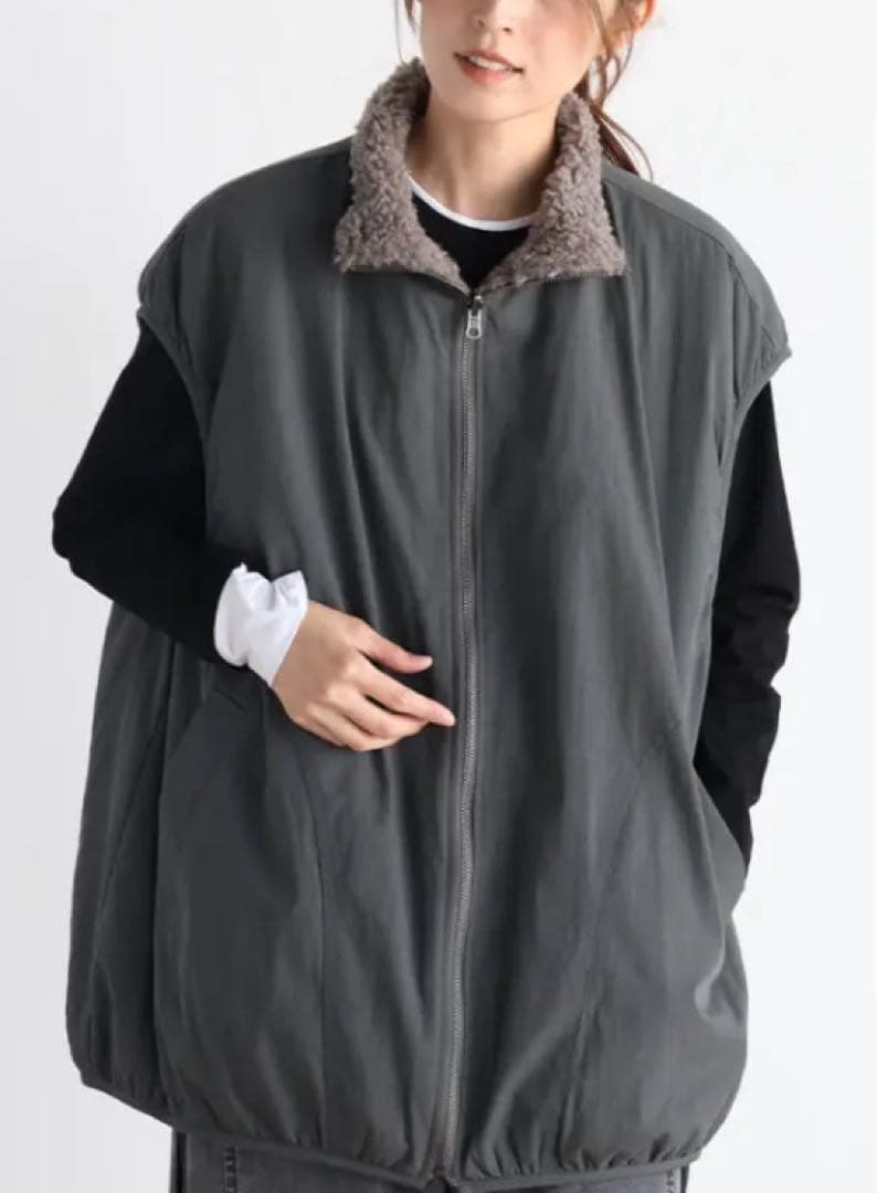 ♡*♡様 【新品】CLOVEリバーシブルボアベスト