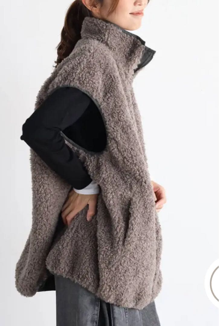 ♡*♡様 【新品】CLOVEリバーシブルボアベスト