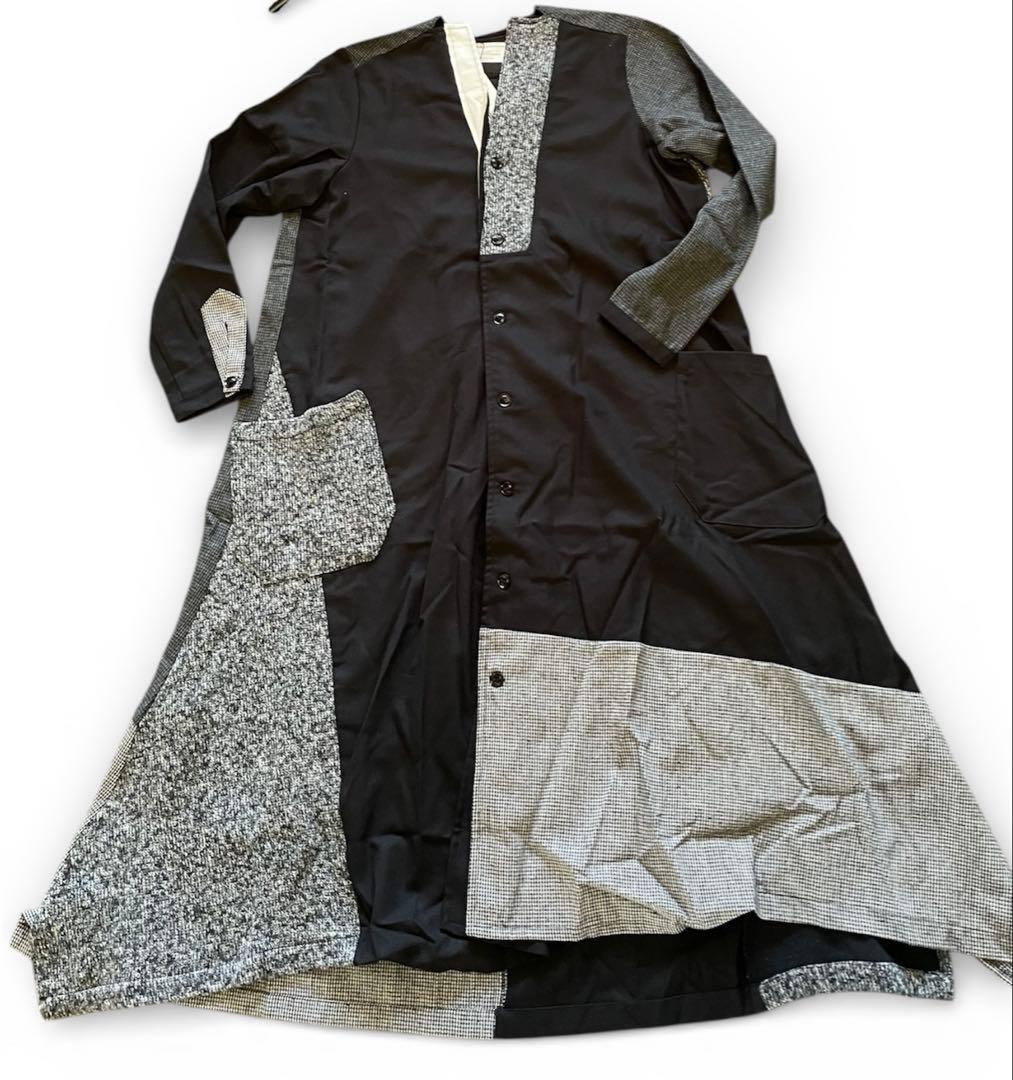 タグ付き新品未使用　アンティ異素材ロングコート　レア　デシグアル好きな方にも