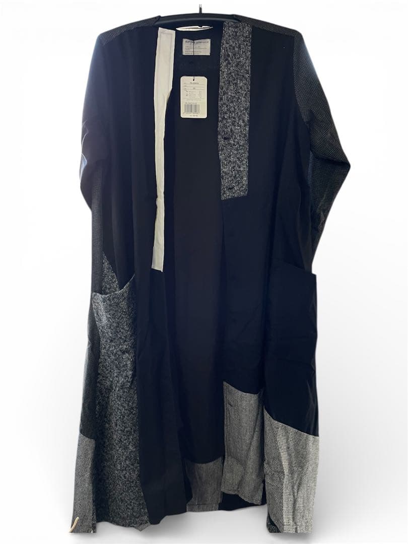 タグ付き新品未使用　アンティ異素材ロングコート　レア　デシグアル好きな方にも