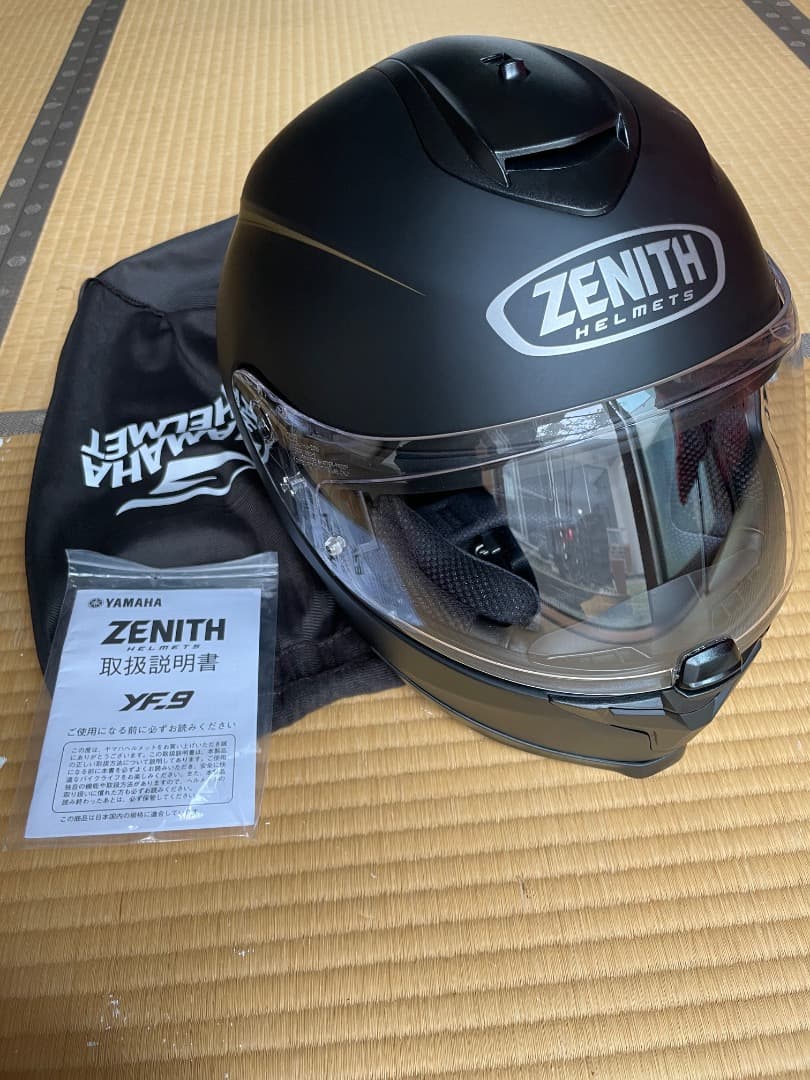 【10時間程度使用】ヤマハ　フルフェイス YF-9 　マットブラック　L
