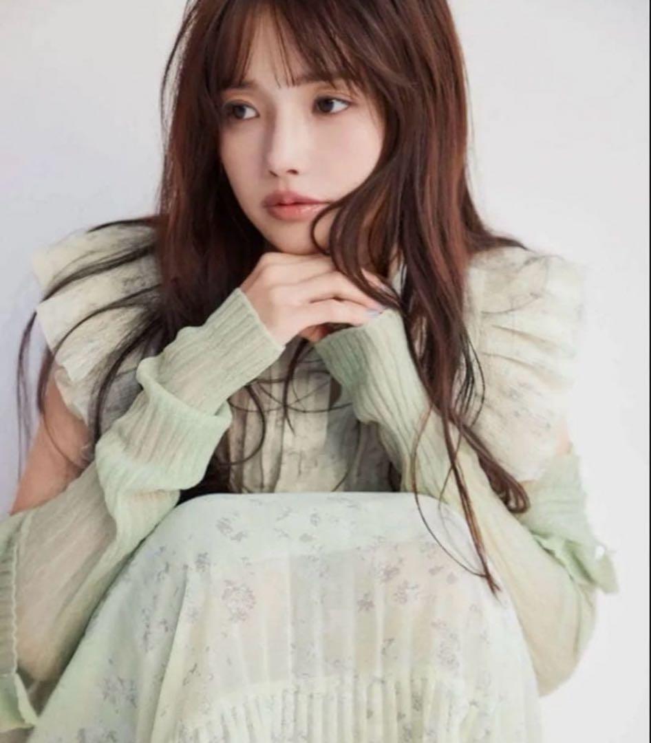 SNIDEL Sustainableタグ付きフリルワンピース