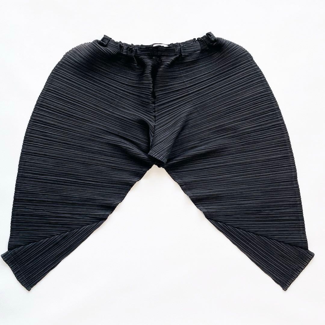 美品✨PLEATS PLEASEプリーツプリーズ　サルエルパンツ　変形　黒　L