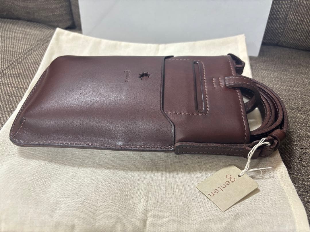 ゲンテン　genten カットワークスマホショルダーバッグ