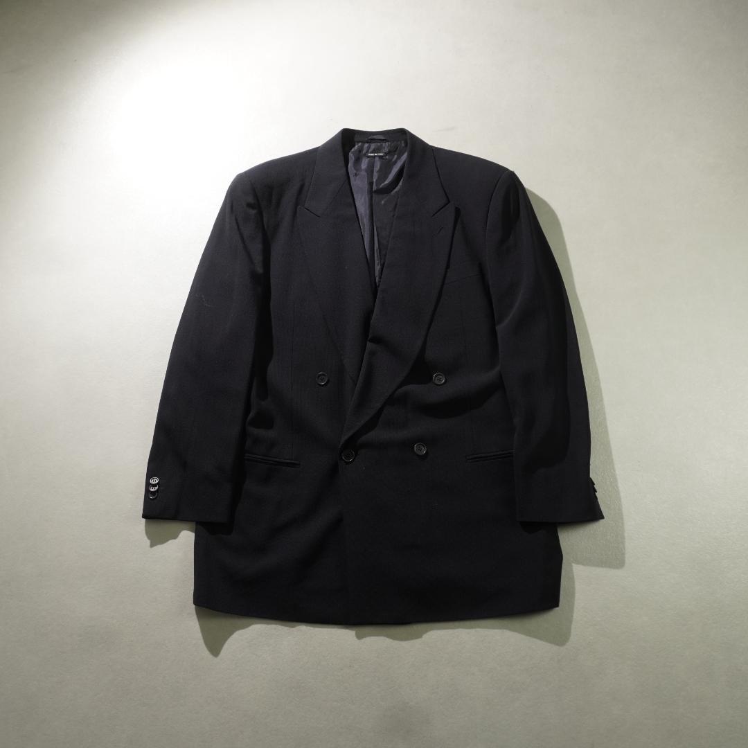 GIORGIO ARMANI ダブルセットアップスーツ 濃紺/UW347