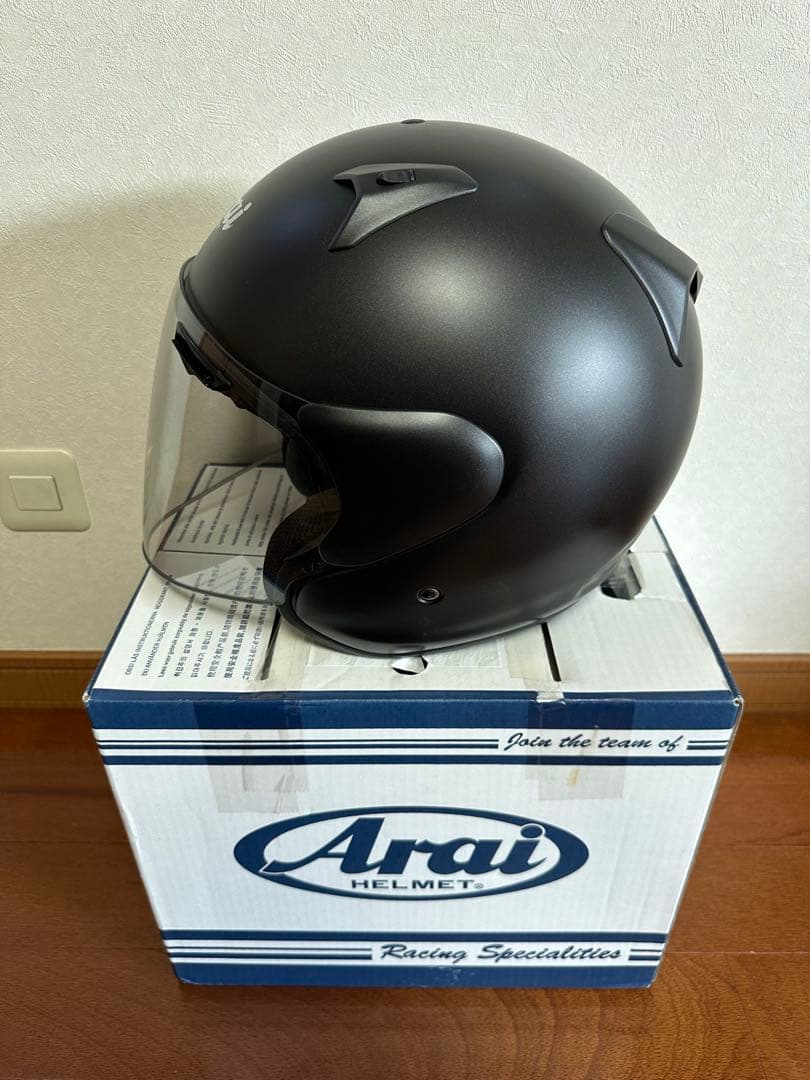 ✳️Araiジェットヘルメット✳️マットブラック　専用袋　箱付き 61-62センチ