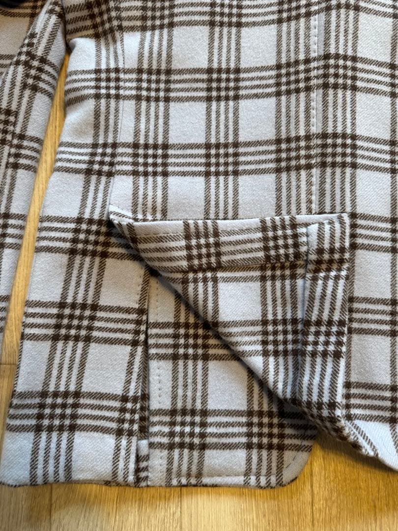 Sartorio サルトリオ　チェック柄3Bウールジャケット size46
