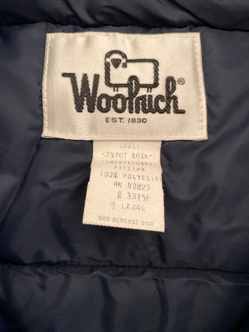 70-80s ウールリッチ ダウンベスト ネイビー Lサイズ