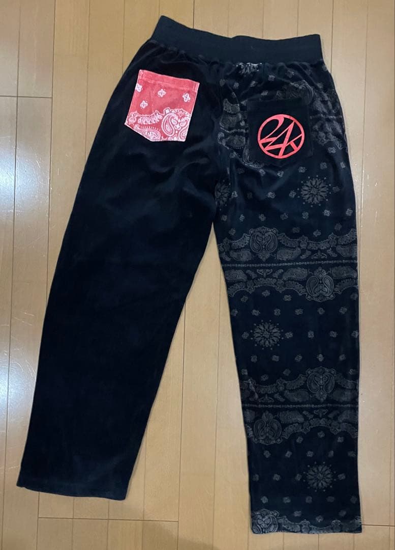 【希少】24karats DIGGERS ベロア セットアップ バンダナ柄 L