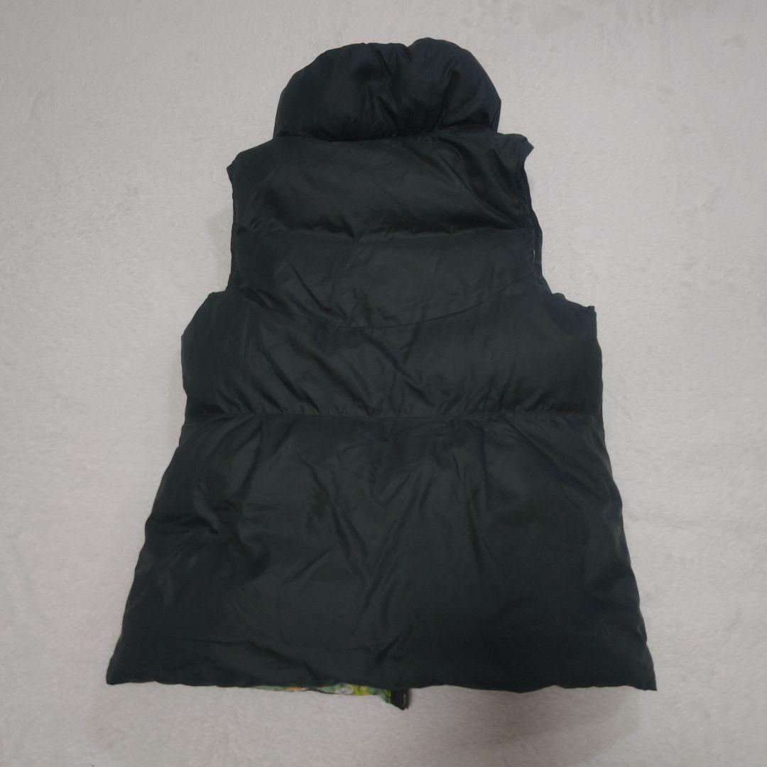 アルベロベロ ブタさん 花柄 リバーシブル ダウンベスト