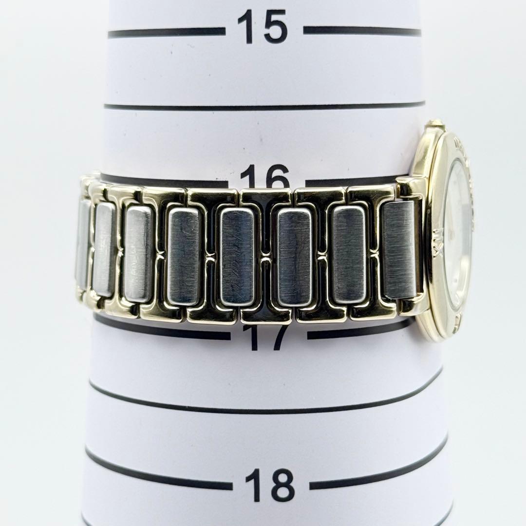 ✨美品・稼働✨サンローラン 腕時計 クォーツ ラウンド コンビ 白文字盤