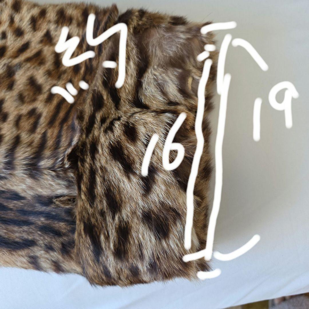 D*1様 エンバヒョウ柄 天然毛皮リピースキン ロングコート