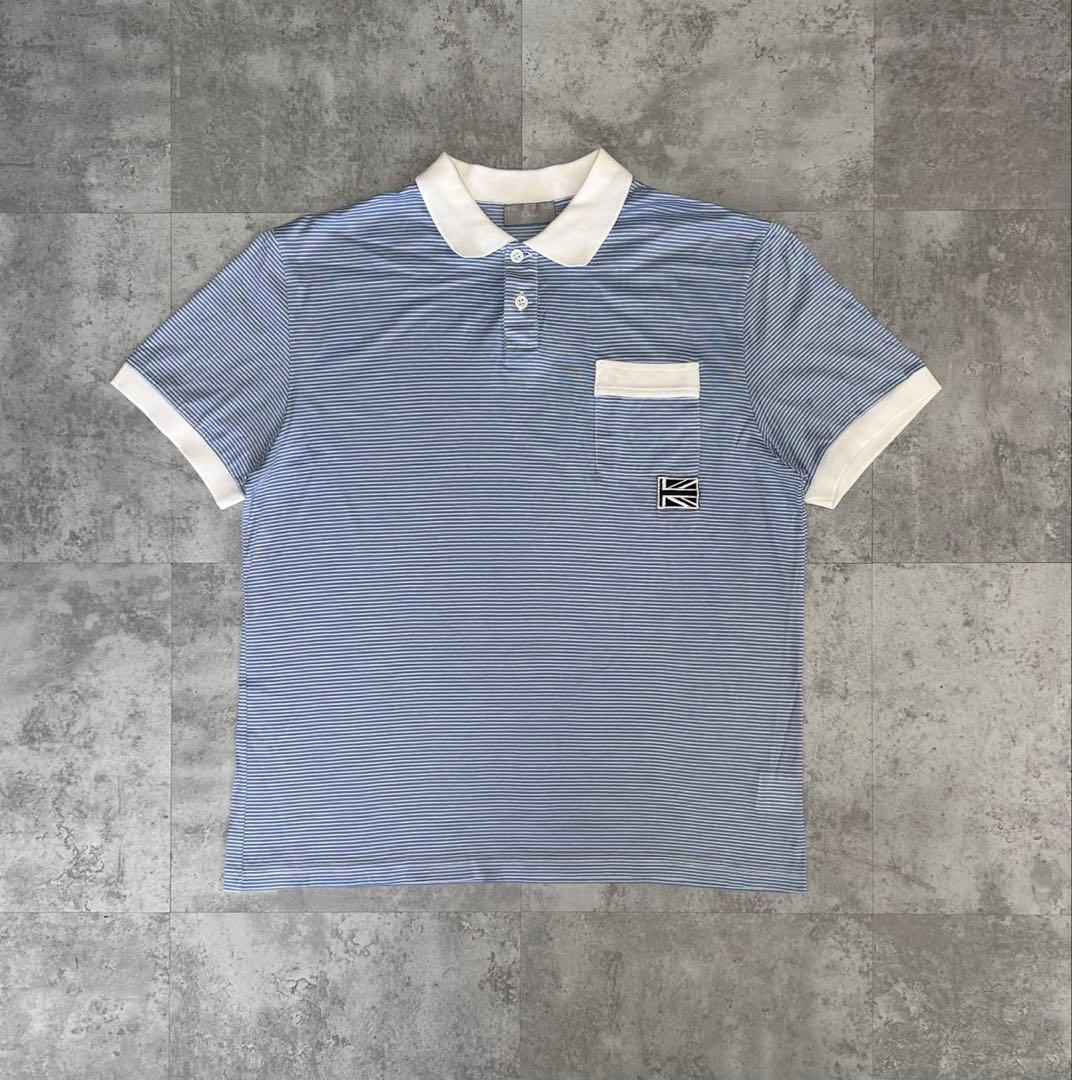 Dior Homme SS06 ユニオンジャック　ボーダー　ポロシャツ