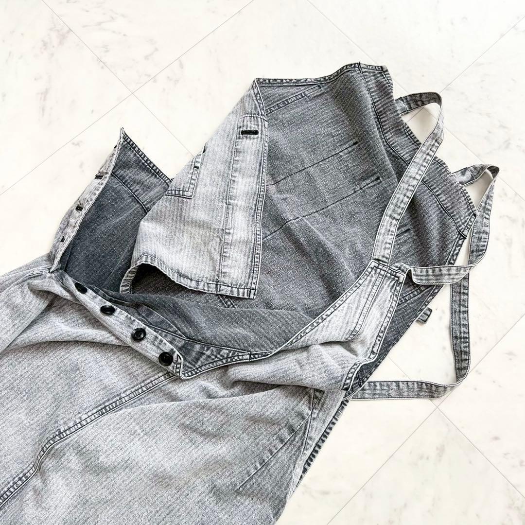 定価10万 Y'S ヨウジヤマモト 22SS ジャンパースカート シャンブレー