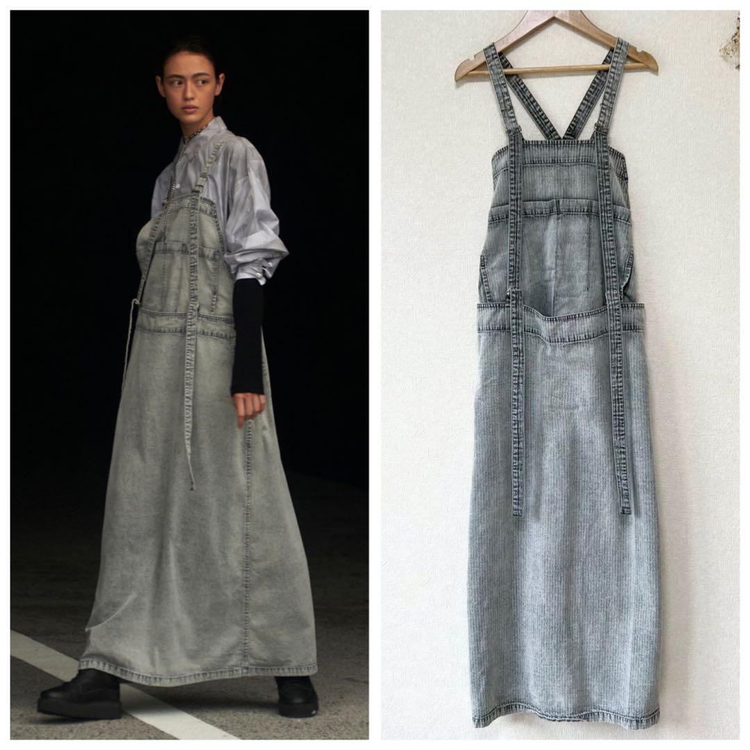 定価10万 Y'S ヨウジヤマモト 22SS ジャンパースカート シャンブレー