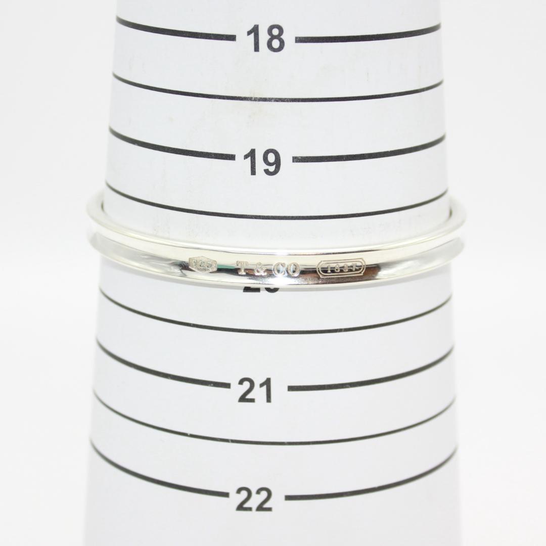 美品 Tiffany&Co. ティファニー 1837 ナロー カフ バングル