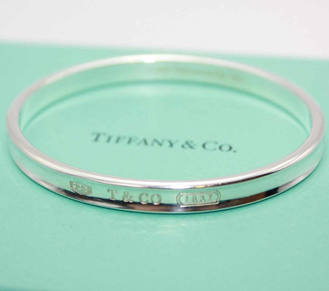 美品 Tiffany&Co. ティファニー 1837 ナロー カフ バングル