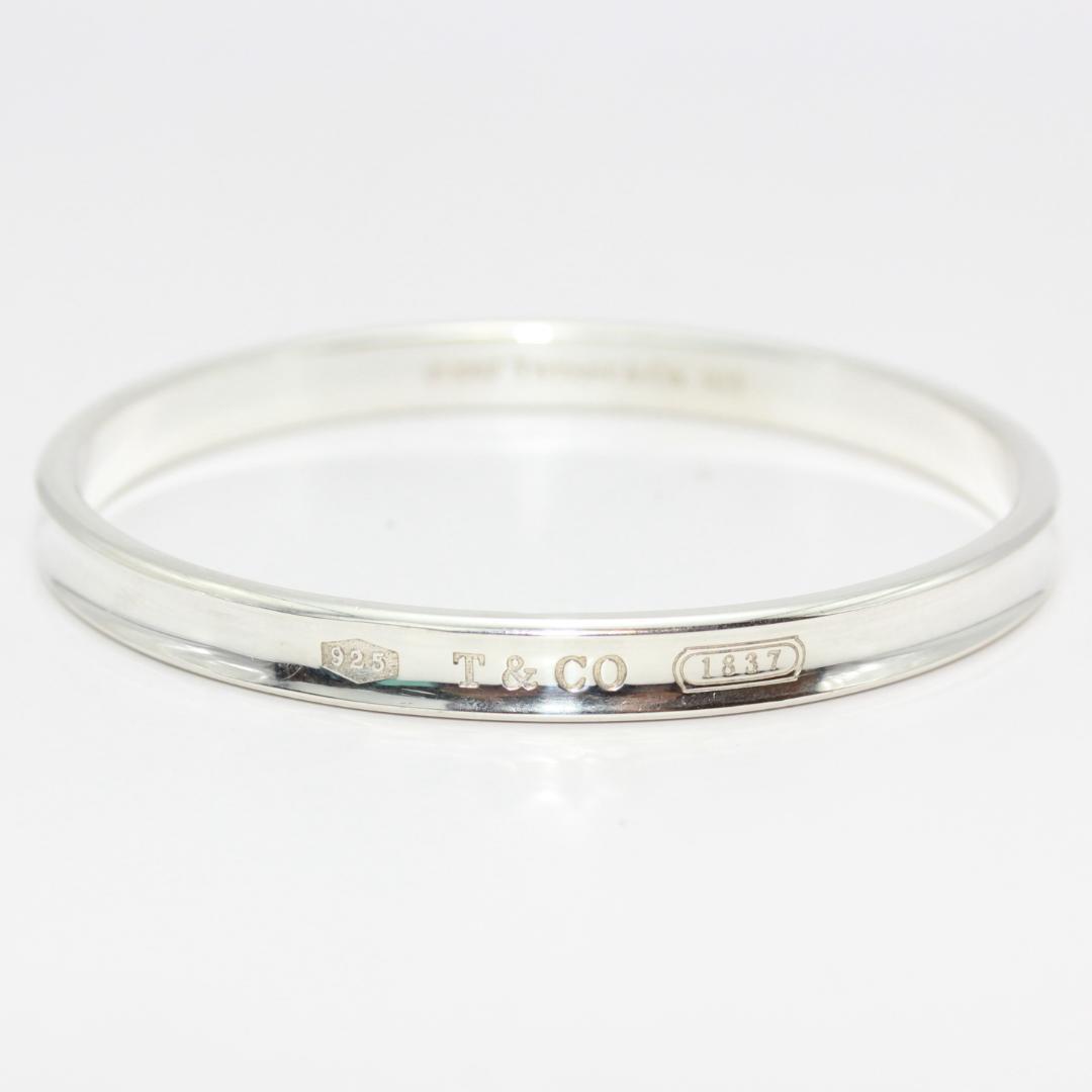 美品 Tiffany&Co. ティファニー 1837 ナロー カフ バングル