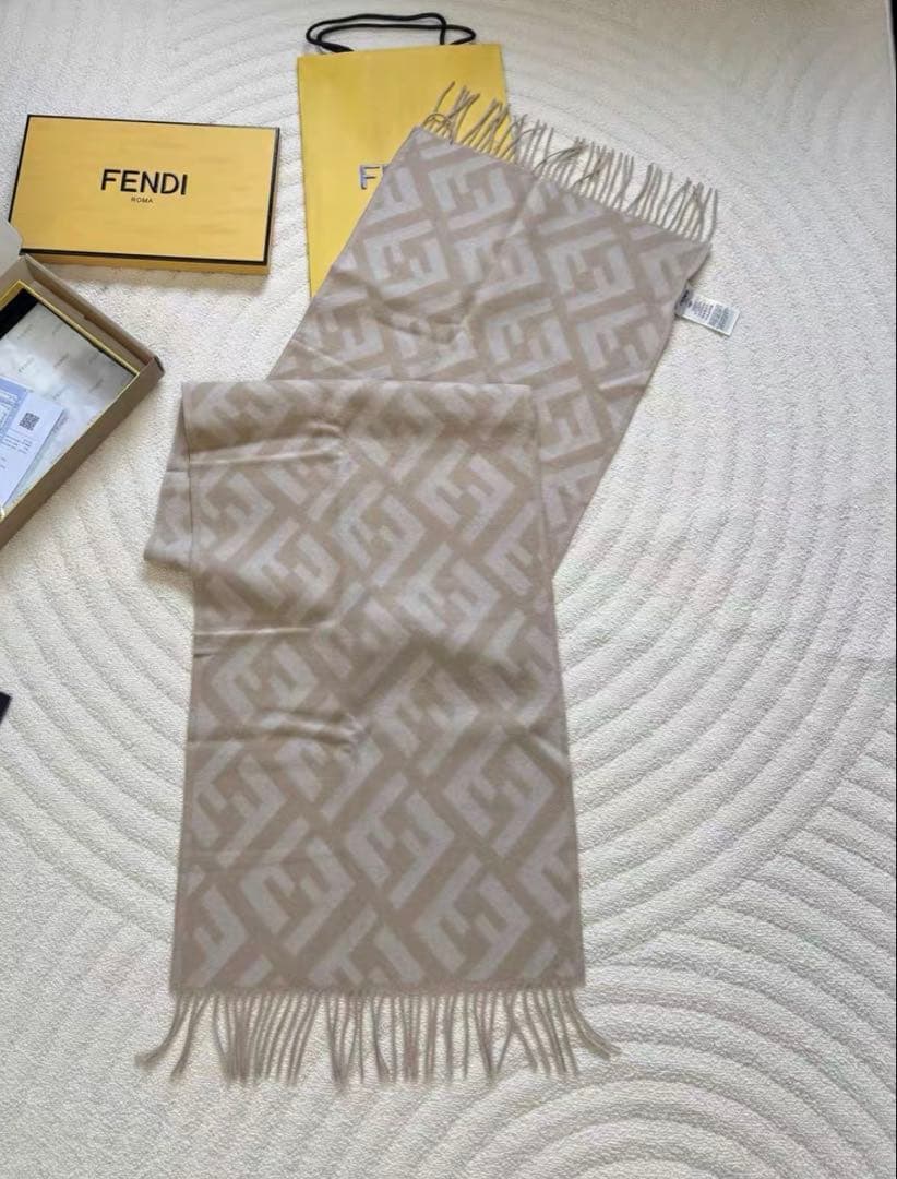 FENDI フェンディ マフラー FFロゴ 45×170cm