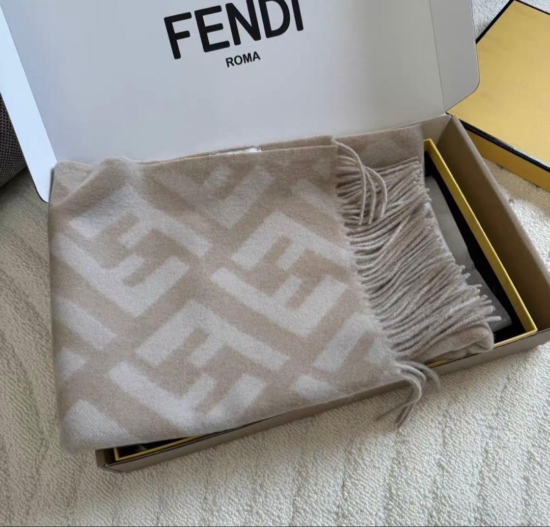 FENDI フェンディ マフラー FFロゴ 45×170cm