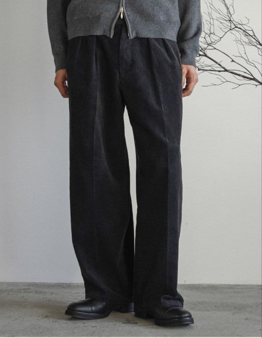AGED CORDUROY TROUSERS shiun XSサイズ