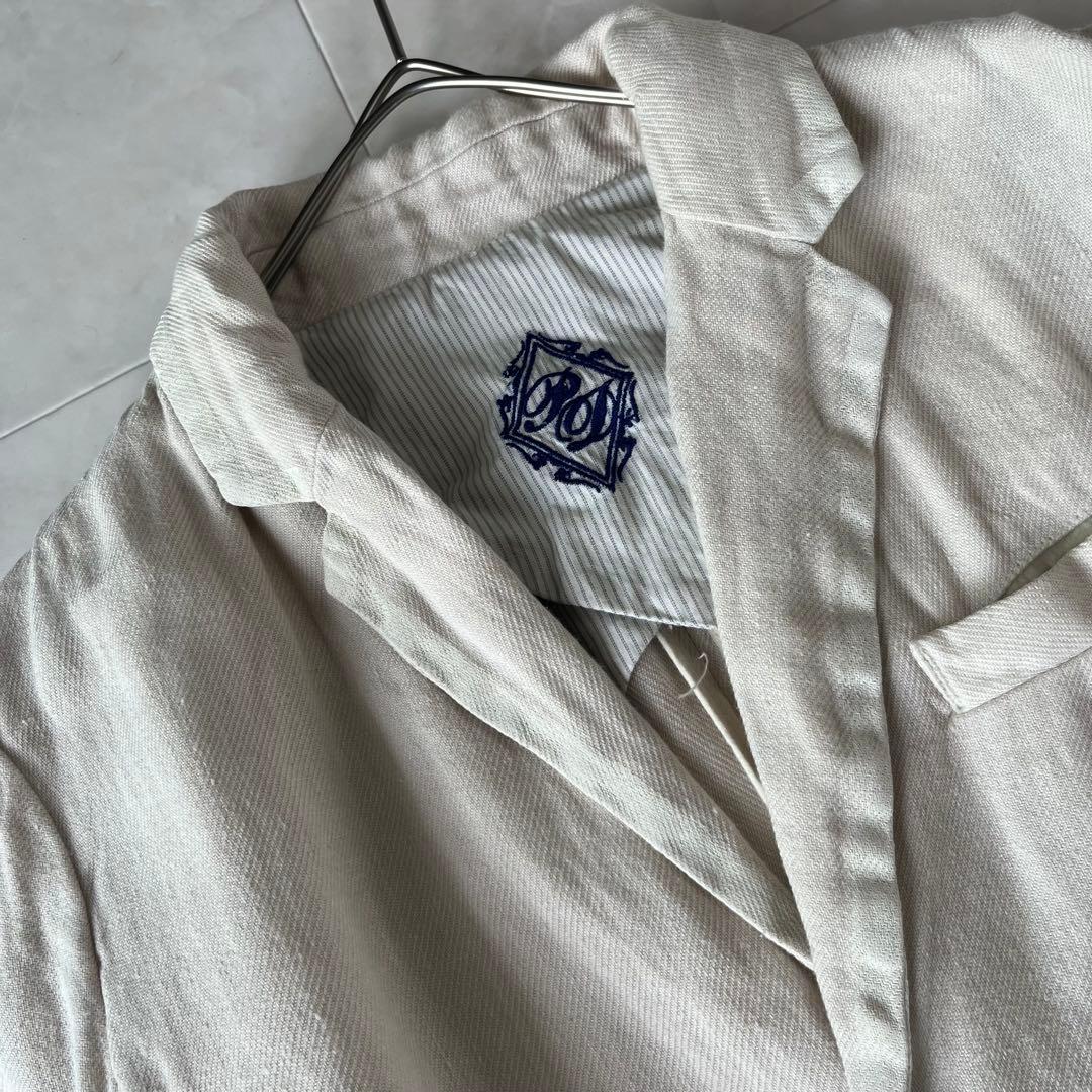 pas de calais リネンジャケットコート ベージュ 38