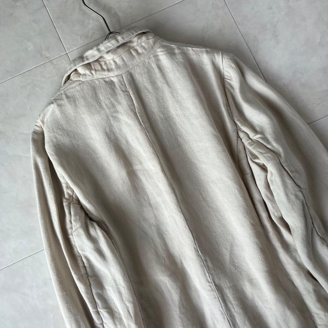 pas de calais リネンジャケットコート ベージュ 38