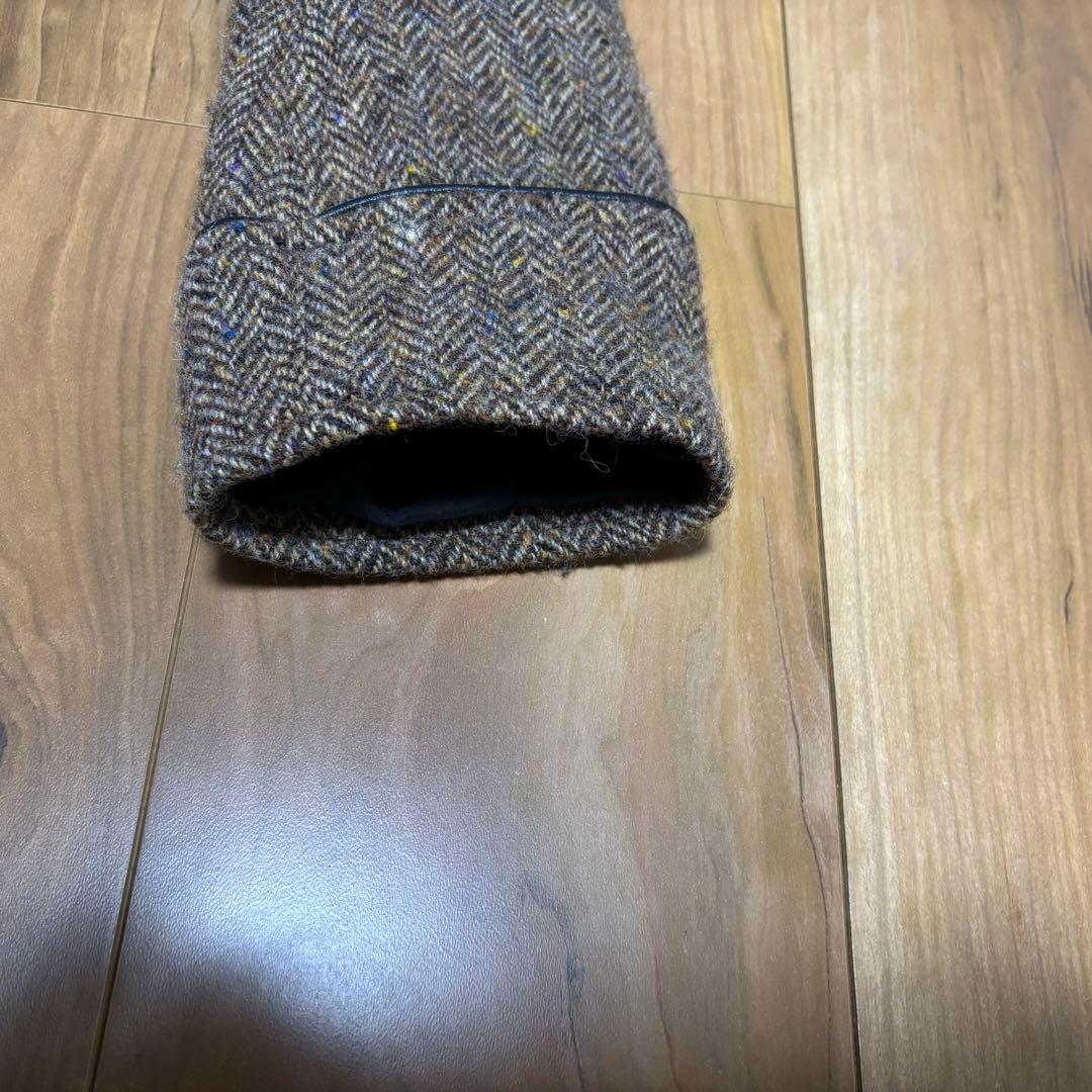 ブロ/Burro　ハリスツイード　ヘリンボン　ツイード　ブラウン ジャケット