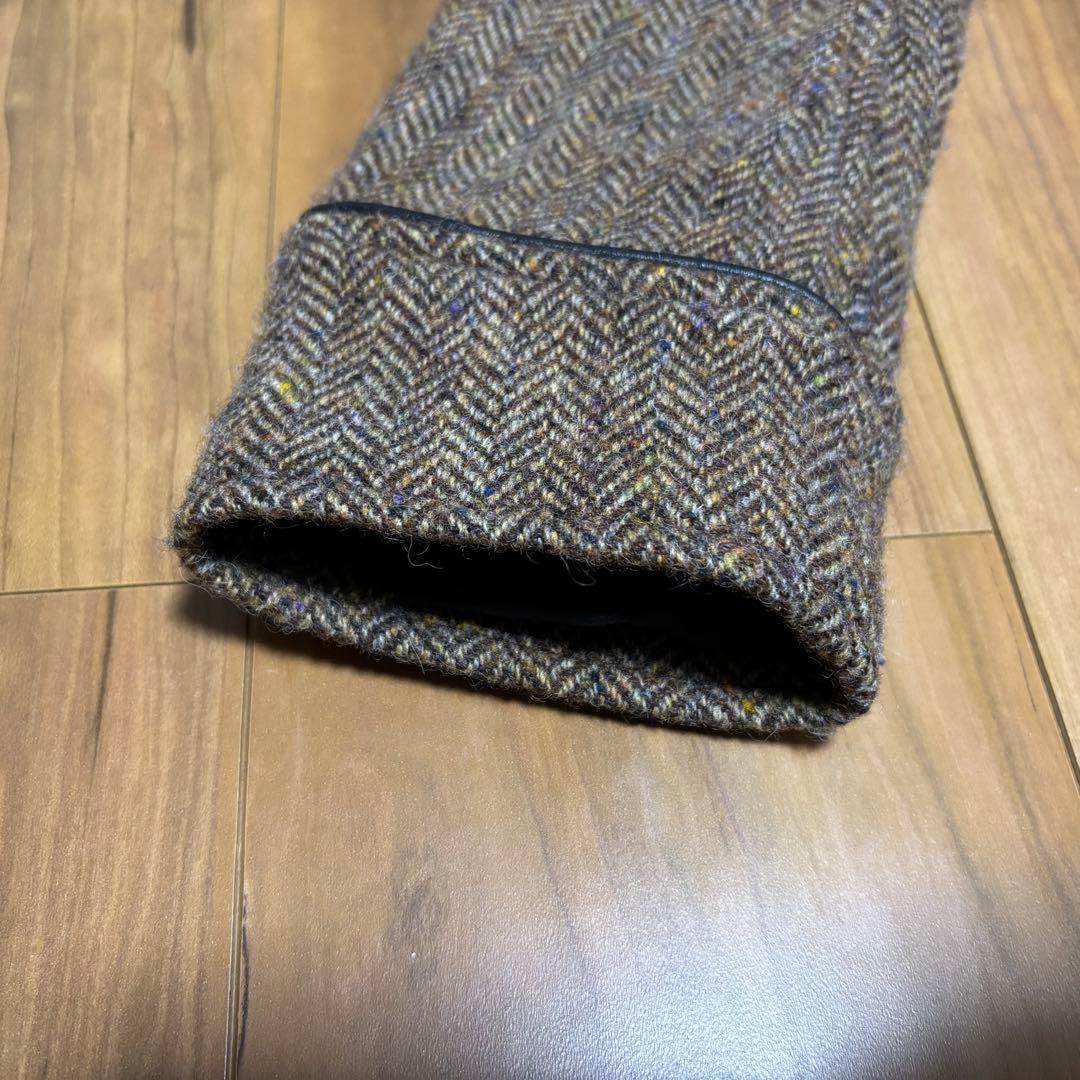 ブロ/Burro　ハリスツイード　ヘリンボン　ツイード　ブラウン ジャケット