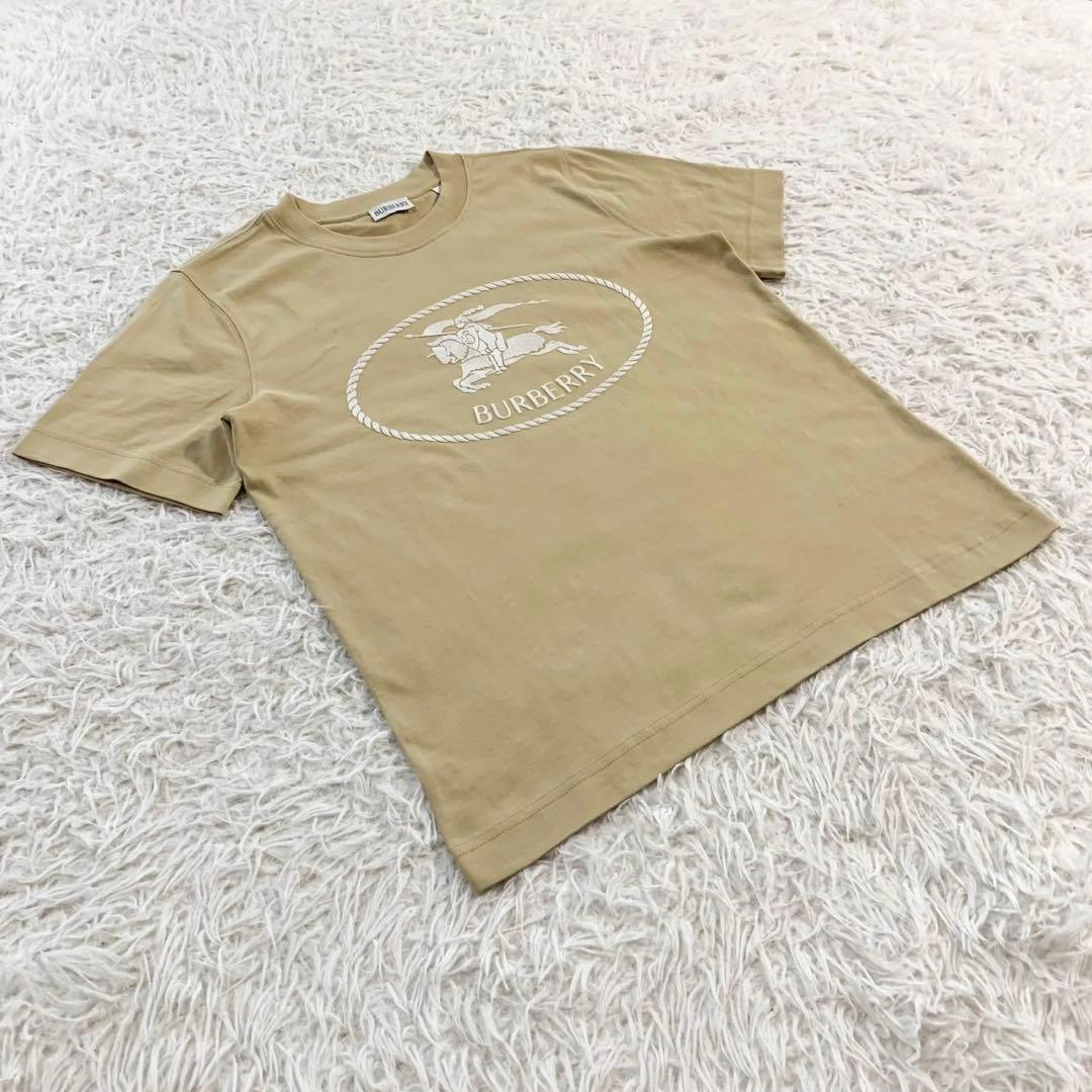 希少　BURBERRY　バーバリー　ナイトスタンプ　コットンTシャツ　ホースロゴ