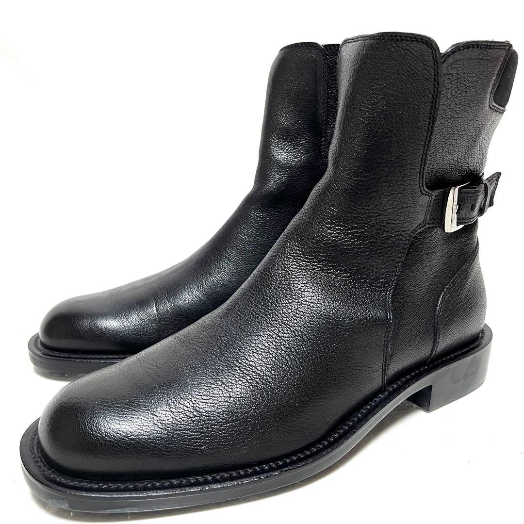 ★美品★GUCCI グッチ★レザーショートブーツ★40.5(25.5cm)★黒★