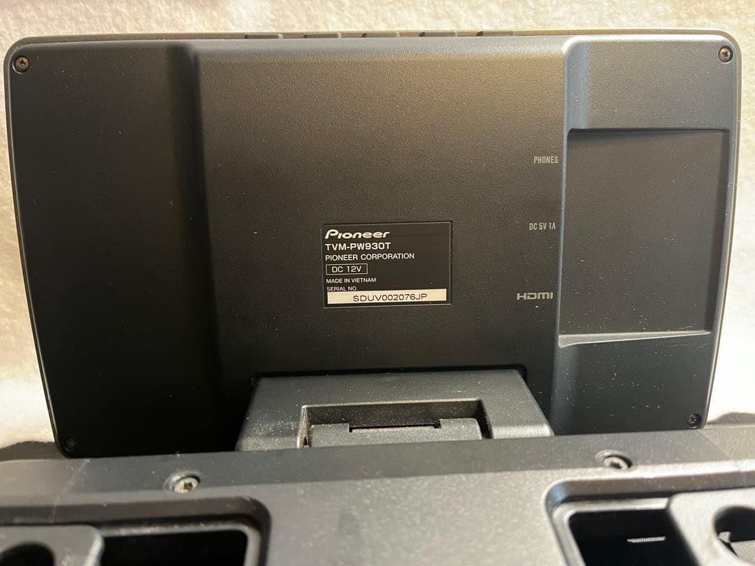 カロッツェリア ヘッドレストモニター 1台 プライベートモニター