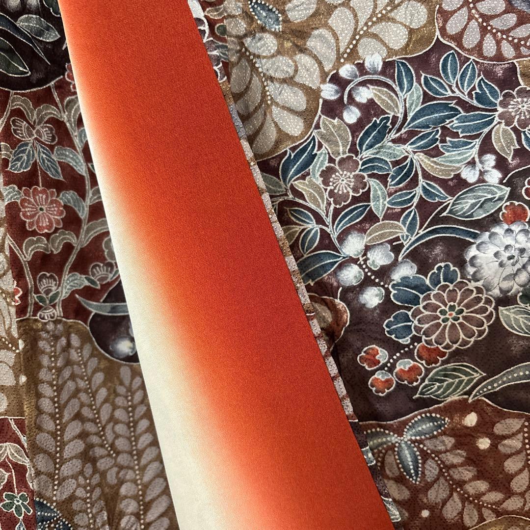 辻ヶ花模様　趣のある小紋　着物　小紋　辻ヶ花　小紋　正絹