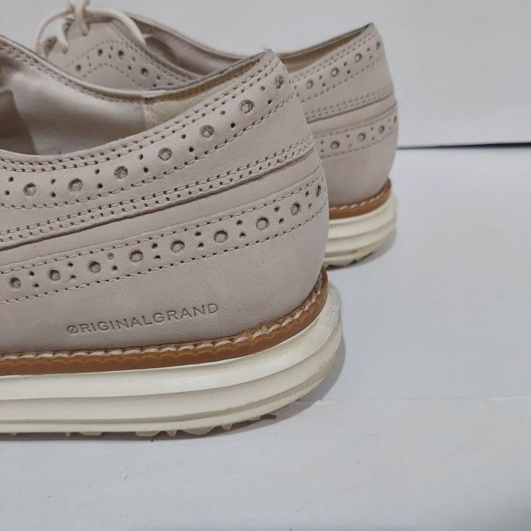 ☆極美品☆COLE HAAN ウィングチップ ゴルフシューズ グレー8B